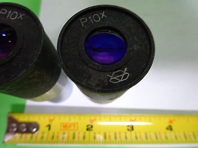 MICROSCOPE PART LOT EYEPIECE OCULAR TIYODA P10X AS IS BIN#72-15