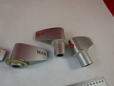 MICROSCOPE PART LOT KNOBS REICHERT AUSTRIA UNIVAR AS IS #P9-C-03