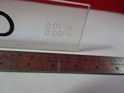 BAUSCH LOMB OPTICAL MICROSCALE CALIBRATION STANDARD OPTICS AS PICTURED &R7-A-19