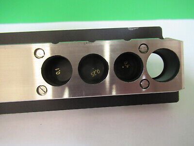 ZEISS SLIDE APERTURE 457375 GERMANY MICROSCOPE PART AS PICTURED &Q9-A-143