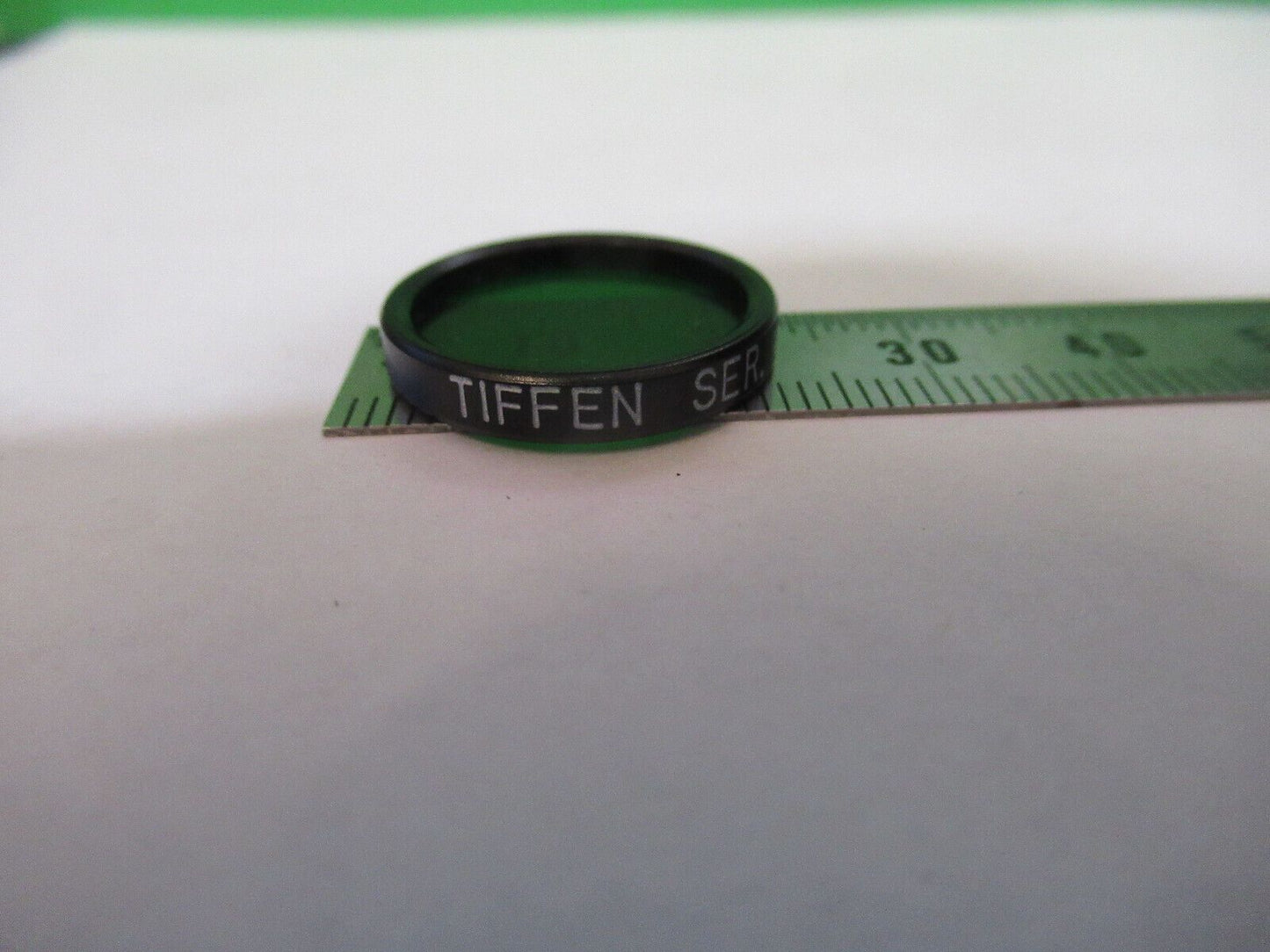 OPTICAL TIFFEN GREEN FILTER LENS OPTICS  AS PICTURED W9-A-34