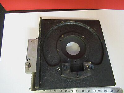 ANTIQUE LEITZ WETZLAR GERMANY STAGE X-Y MICROSCOPE PART AS PICTURED &B1-B-12