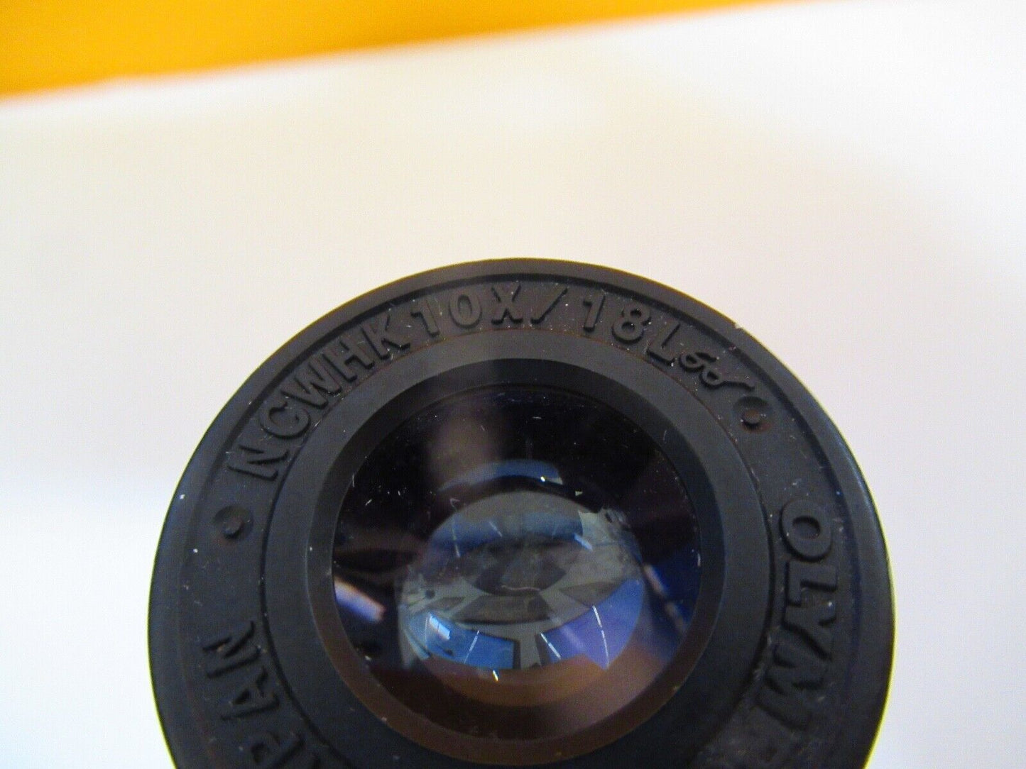 OLYMPUS JAPAN NVWHK 10X/18 EYEPIECE OPTICS MICROSCOPE PART as pictured A2-A-24