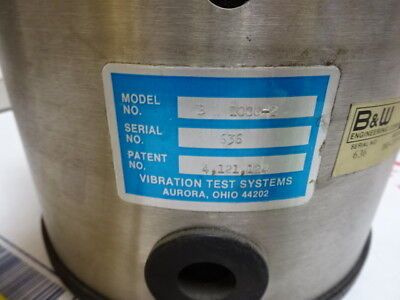 VTS B&W PIND VIBRATION SHAKER for ACCELEROMETER TEST + SENSOR ON IT #LOB