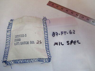 OPTICAL COATED LENS MIL SPEC FILTER RARE OPTICS AS PICTURED &87-FT-62