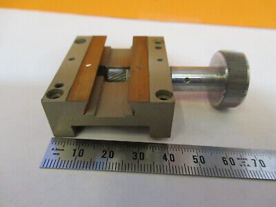 VICKERS UK ENGLAND CONDENSER STAGE DOVETAIL MICROSCOPE PART AS PICTURED P3-A-37