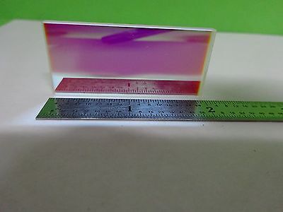 OPTICAL COATED FLAT DICHROIC MIRROR FILTER LASER OPTICS AS IS BIN#W8-19