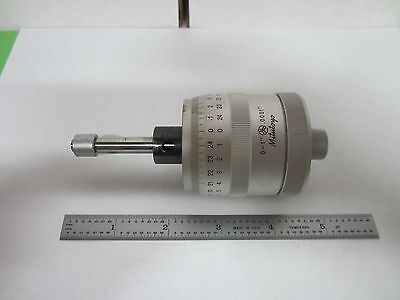 MICROSCOPE PART MITUTOYO 152-391 STAGE MICROMETER AS IS BIN#R9-02