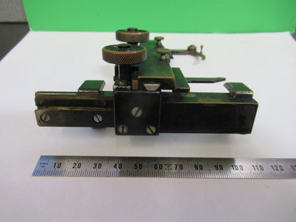 antique SPENCER STAGE XY CLIP WORKS FINE microscope part AS PICTURED #S9-B-69