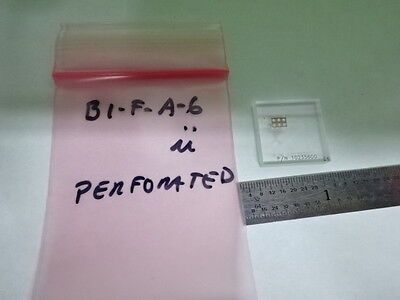 OPTICAL PERFORATED GLASS MICROFLUIDICS OPTICS AS IS B#B1-F-A-6