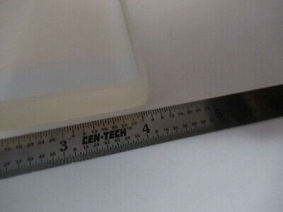 OPTICAL GLASS PLATE 4" x 3" x  5/8" BLOCK THICK OPTICS GLASS AS PICTURED F4-A-71