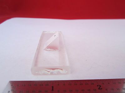 OPTICAL PRISM ATTACHED TO GLASS SLAB ?? LASER OPTICS BIN #7C