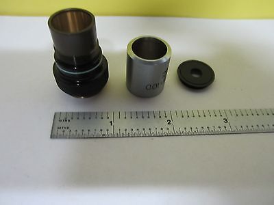 FOR PARTS MICROSCOPE OBJECTIVE PLAN 100 [without lenses] OPTICS AS IS BIN#T8-30