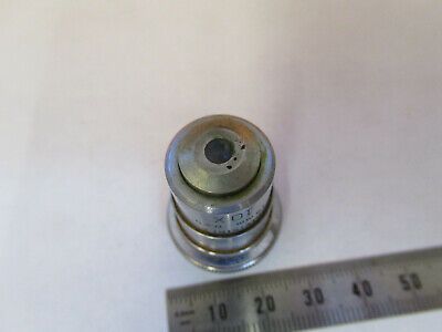 VINTAGE BAUSCH LOMB 10X OBJECTIVE OPTICS MICROSCOPE PART AS PICTURED P4-A-88