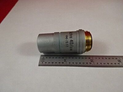 LEICA OBJECTIVE ACHRO 40X MICROSCOPE OPTICS AS IS BIN#W4-G-10