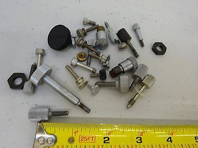 MICROSCOPE PARTS LOT SCREWS KNOBS ETC AS IS BIN#P4-B-49