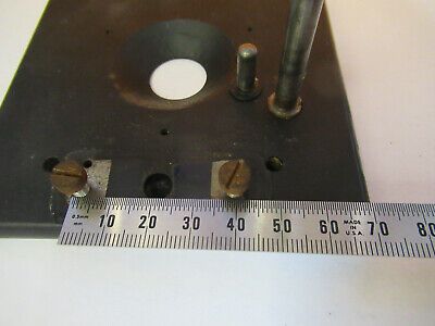 BAUSCH LOMB VINTAGE STAGE TABLE ANTIQUE MICROSCOPE PART AS PICTURED &P2-A-35