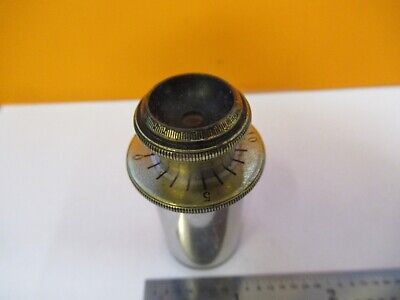 ANTIQUE CARL ZEISS PROJECTION EYEPIECE "4" MICROSCOPE PART AS PICTURED &11-B-55