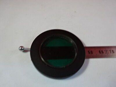 NIKON JAPAN GREEN GLASS FILTER OPTICAL MICROSCOPE PART OPTICS AS PICTURED &95-23