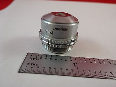 MICROSCOPE PART LEITZ GERMANY OBJECTIVE 3.5X OPTICS AS IS BIN#K9-B-17