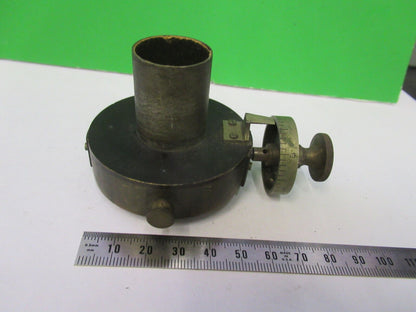 ANTIQUE BRASS SLIT ADJUST UNKNOWN RARE COLLIMATOR SCOPE PART AS PICTURE Z4-B-94