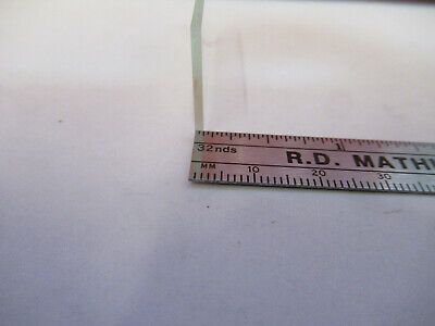 OPTICAL BK7 GLASS RECTANGULAR PLATE OPTICS AS PICTURED &13-FT-24