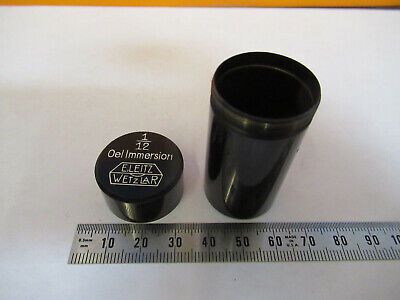 EMPTY LEITZ WEZLAR BRASS OBJECTIVE CANISTER MICROSCOPE PART AS PICTURED 8Y-A-110