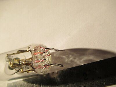 ANTIQUE QUARTZ RADIO CRYSTAL RUSSIAN RP GLASS HOLDER FREQUENCY CONTROL #F4-A-78