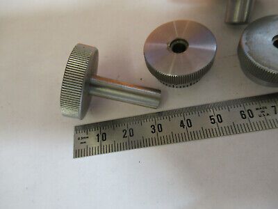 BAUSCH LOMB ANTIQUE SET OF KNOBS MICROSCOPE PART AS PICTURED P6-A-180