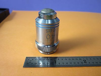 MICROSCOPE OPTICAL PART EDMUND OBJECTIVE 40X OPTICS BIN#35-07