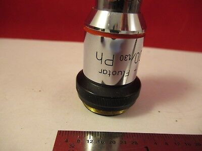 WILD SWISS OBJECTIVE PHASE 100X PH FLUOTAR MICROSCOPE PART OPTICS &75-B-26