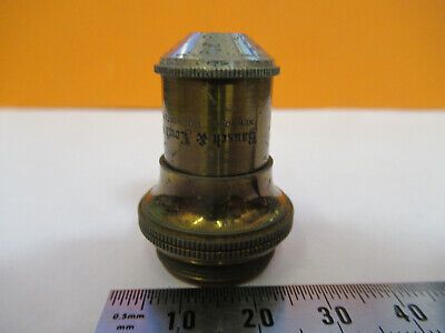 ANTIQUE BAUSCH LOMB 2/3 OBJECTIVE OPTICS MICROSCOPE PART AS PICTURED &W3-B-19