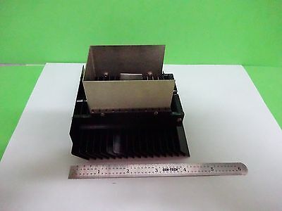 MICROSCOPE PART POLYVAR REICHERT LEICA LAMP HEAT SINK OPTICS AS IS BIN#W2-09-A