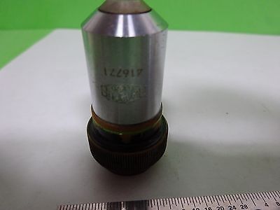 MICROSCOPE PART OBJECTIVE OLYMPUS M40 40X [fair] OPTICS AS IS BIN#Y6-E-15