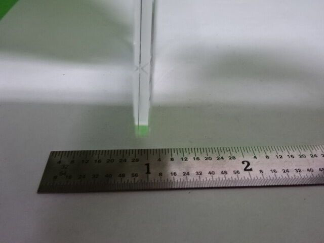 OPTICAL FUSED SILICA FS DICHROIC COATED FLAT MIRROR LASER OPTICS AS IS #58-C-02