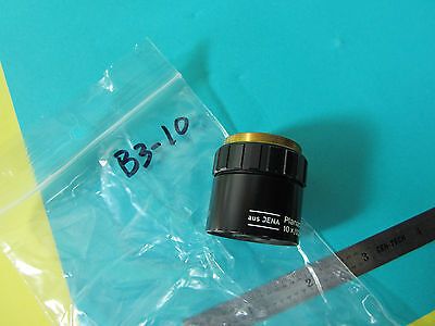 MICROSCOPE OBJECTIVE AUS JENA GERMANY EPI 10X INFINITY CORRECTED OPTICS BN#B3-10