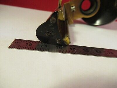 ANTIQUE ERNST LEITZ GERMANY NOSEPIECE STAGE MICROSCOPE PART OPTICS AS PIC 9-A-80