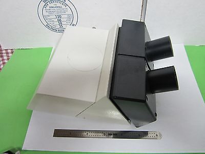 MICROSCOPE PART LEICA DMR HEAD BINOCULAR 501018 AS IS OPTICS BIN#F4