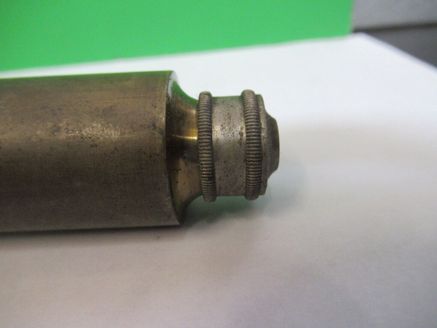 ANTIQUE BRASS TUBUS FRAME UNKNOWN COLLIMATOR SCOPE PART AS PICTURED Z6-A-06