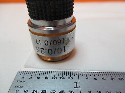 AMSCOPE OBJECTIVE 10X MICROSCOPE PART OPTICS AS PICTURED &FT-5-39