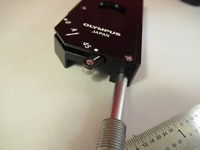 OLYMPUS DIC POL SLIDE POLARIZER ANALYZER ROTABLE MICROSCOPE OPTICS &FT-5-125