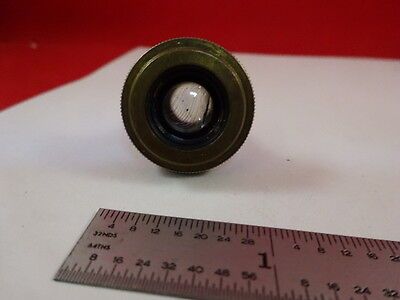 FOR PARTS OBJECTIVE CARL ZEISS 10X APO OPTICS MICROSCOPE PART AS IS &33-A-36