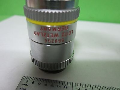 MICROSCOPE PART LEITZ NPL 10X FLUOTAR OBJECTIVE INFINITY AS IS OPTICS BIN#T5-63