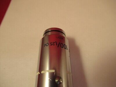 ZEISS GERMANY OBJECTIVE F 100X 461905 MICROSCOPE PART AS PICTURED &96-A-16