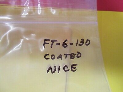 OPTICAL COHERENT COATED FLAT PLATE RARE GLASS OPTICS AS PICTURED &FT-6-130