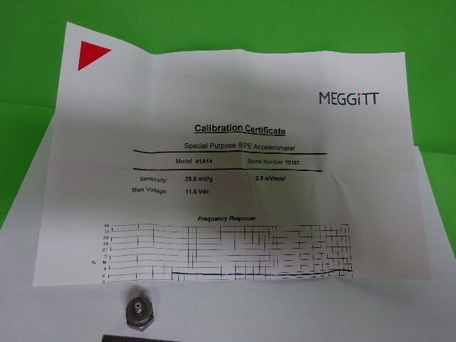 SENSOR MEGGITT ENDEVCO 41A14 25 mV/g ACCELEROMETER VIBRATION AS IS #9-DT DWR