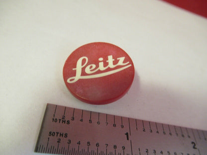 LEITZ WETZLAR LOGO PLASTIC PIECE MICROSCOPE PART AS PICTURED &13-01