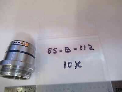 EALING 10X OBJECTIVE LENS MICROSCOPE PART OPTICS AS PICTURED &85-B-112