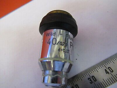 MICROSCOPE WILD HEERBRUGG SWISS OBJECTIVE 40X  PH PHASE OPTICS AS pic &8z-a-14