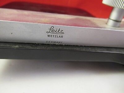 LEITZ WETZLAR GERMANY STAGE TABLE VINTAGE MICROSCOPE PART OPTICS &33-B-10